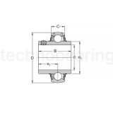 Подшипник YAR203 (UC203) BSS 2RS
