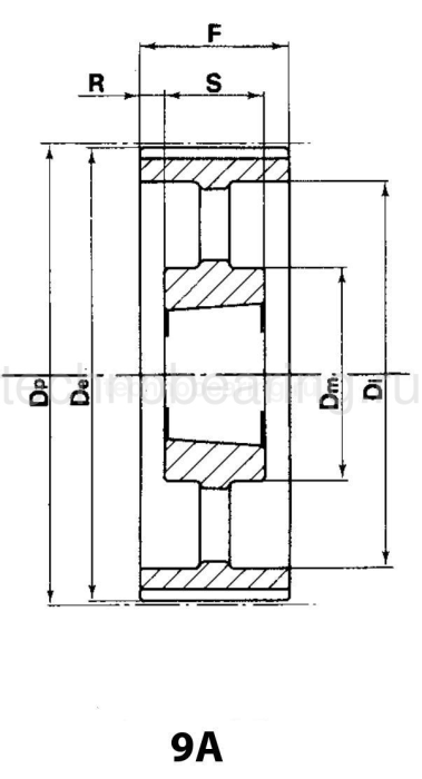Шкив зубчатый под втулку тапербуш для ремня дюймового профиля 84H200 (PHP 84H200TB) Sati