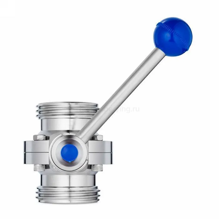 Кран шаровый нержавеющий (AISI304) DN50, типа резьба-резьба, DIN TLHBV050THS TITAN LOCK — детальное фото 5
