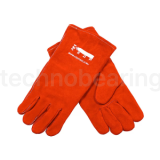 Краги спилковые КС-12 КЕВЛАР, красные КЕДР