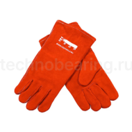 Краги спилковые КС-12 КЕВЛАР, красные КЕДР