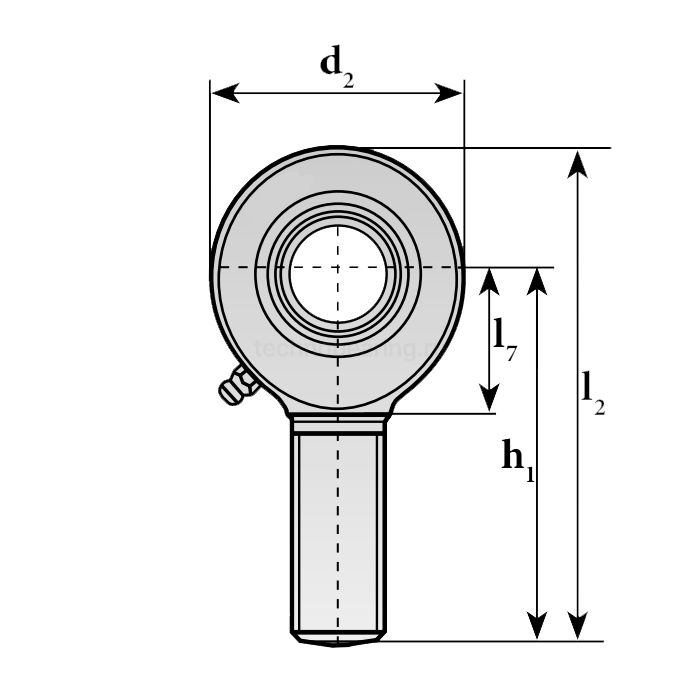 Шарнирный наконечник SA30 ES 2RS ISKRA