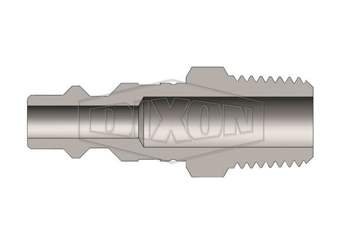 1/4in БРС серия DF, ниппель, резьба NPT (нерж. 304) D2M2-S DIXON
