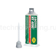 Клей структурный прочный универсальный (требуется статический миксер и пистолет), прозрач., 50 г, HY 4090 CR Loctite