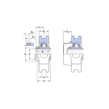 Подшипниковый узел UCT206 SKF