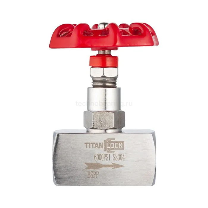 Кран игольчатый нержавеющий ВР-ВР, DN8 TL8NVS TITAN LOCK