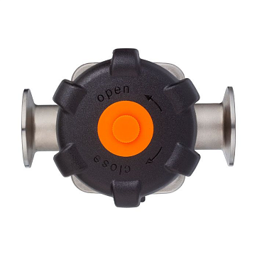 Мембранный клапан нерж.316 типа clamp-clamp, DN10 DIN TL10DVCLSS TITAN LOCK
