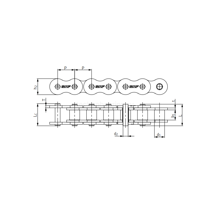 Цепь приводная PHC 10B-1X5MTR (5м) SKF