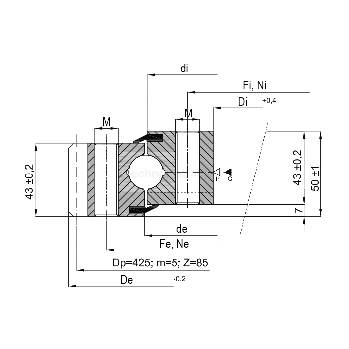 ОПУ стандартная серия с одним рядом шариков EB1.200344200-1STTN ISB — детальное фото 1