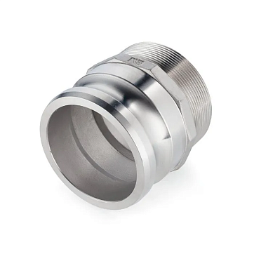 Камлок нержавеющий тип F ниппель, наруж. резьба BSP 5", AISI304, TL500FSS TITAN LOCK