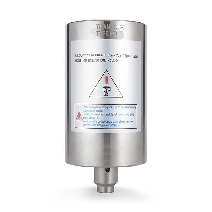 Пневмопривод воздух/пружина верт, размер 133, нерж, TLPAV133NC-S TITAN LOCK