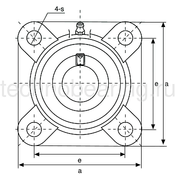 Подшипниковый узел HCF207 ISB