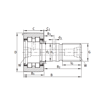 Подшипник PWKR80-2RS-A INA