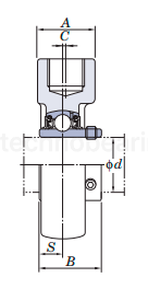 Подшипниковый узел UCHA209 FK