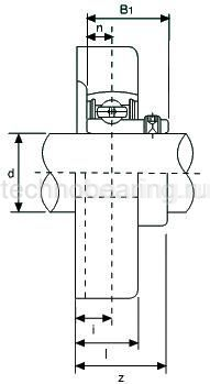 Подшипниковый узел SBFD205 ISB