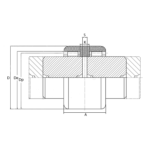 Гильза полиамидная зубчатая SG0M032 ISKRA