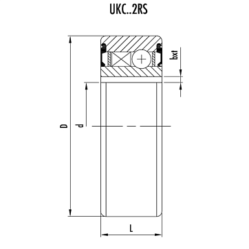 Обгонная муфта UKC20-2RS (CSK20P-2RS) ISKRA