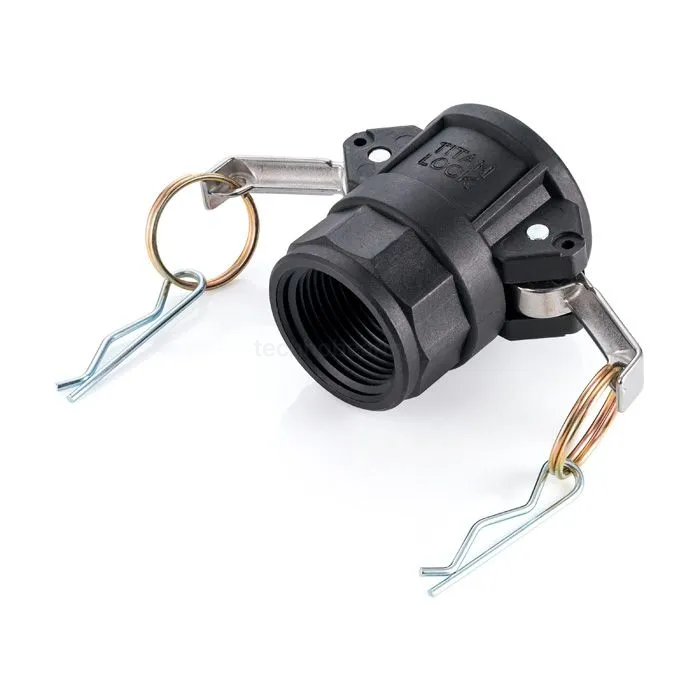 Камлок полипропиленовый тип D розетка, внутр. резьба BSP 1 1/2", TL150DPP TITAN LOCK