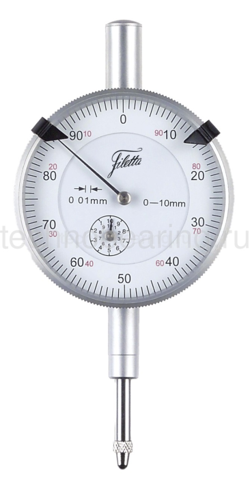Часовой индикатор 0 - 10 мм, 0.01 мм 907.930 Filetta