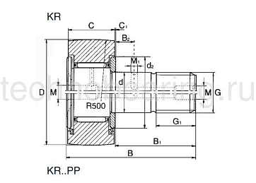 Опорный ролик KR22-PP NBS