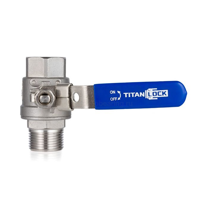 Кран шаровый двухсоставной НР-ВР, резьба BSP 2", нерж. 304, TL200BVC-FM TITAN LOCK