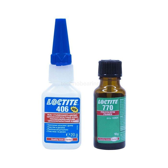 Набор клеевой для полиолефинов и жирных пластмасс, 20 г/10 мл, 406/770 Loctite