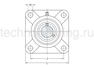 Подшипниковый узел UCF210 SKF