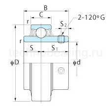 Подшипник RB207C ISB