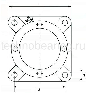 Разъемный фланцевый корпус 722511DA ISB