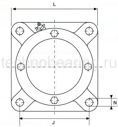 Разъемный фланцевый корпус 722516A ISB