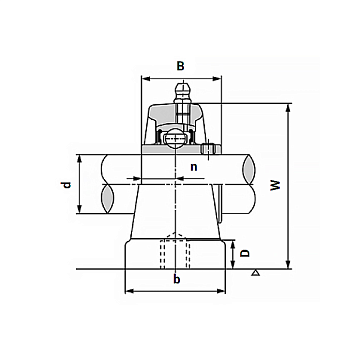 Подшипниковый узел UCPA210 ISKRA