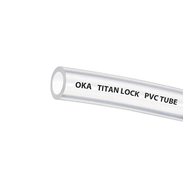 Прозрачная безнапорная ПВХ трубка "OKA", внутр.д. 10 мм., TL010OK TITAN LOCK