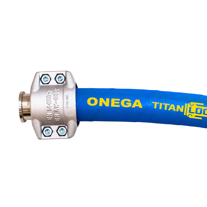 Пищевой рукав для жиросодержащих продуктов «ONEGA», нап.-всас., вн. диам. 25мм, 10bar, NBR, TL025ON TITAN LOCK — детальное фото 2