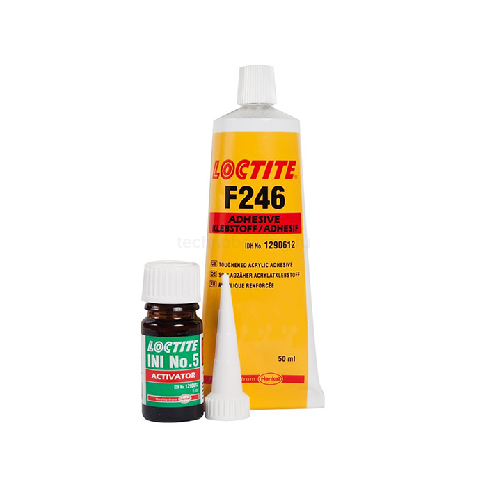 Клей структурный универсальный (быстрая полимеризация с активатором INI 5) - набор, 50 мл, AA F246/INI5 Loctite