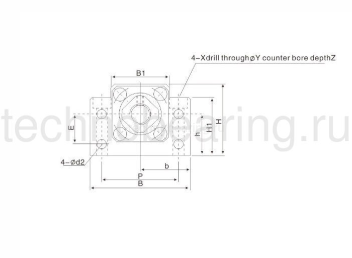Опора ШВП BK12 TECHNIX