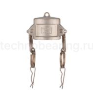 Камлок нержавеющий тип DC, заглушка для ниппеля 2 1/2", AISI304, TL250DCSS TITAN LOCK