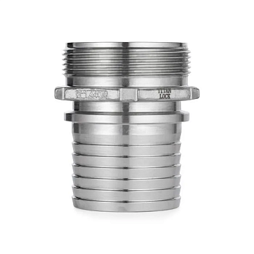 2,5in, штуцер с наружной резьбой под рукав, нерж. сталь, TLSM65SS TITAN LOCK