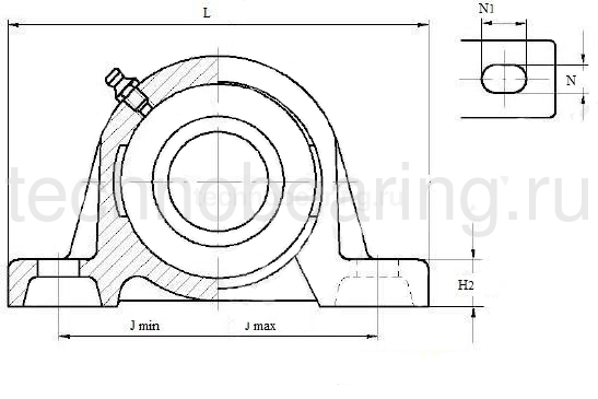 Подшипниковый узел SY40 TF SKF — детальное фото 1
