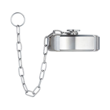 Молочная гайка глухая с цепочкой DIN 11851 DN25 нерж. 304 TL25NBCHS TITAN LOCK