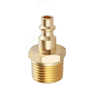 БРС серия D, ISO 6150 B, ниппель, нар.резьба, латунь, 1/2in TL4DMS-B TITAN LOCK