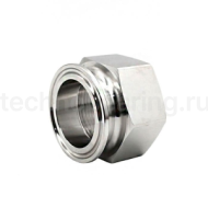 Штуцер Clamp с внутренней резьбой DN15 нерж.316, DIN TL15CLF TITAN LOCK