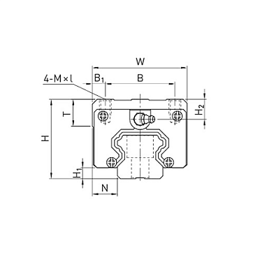 Каретка HGH25CAZAHZZ (HCH25CAZAHZZ) TECHNIX