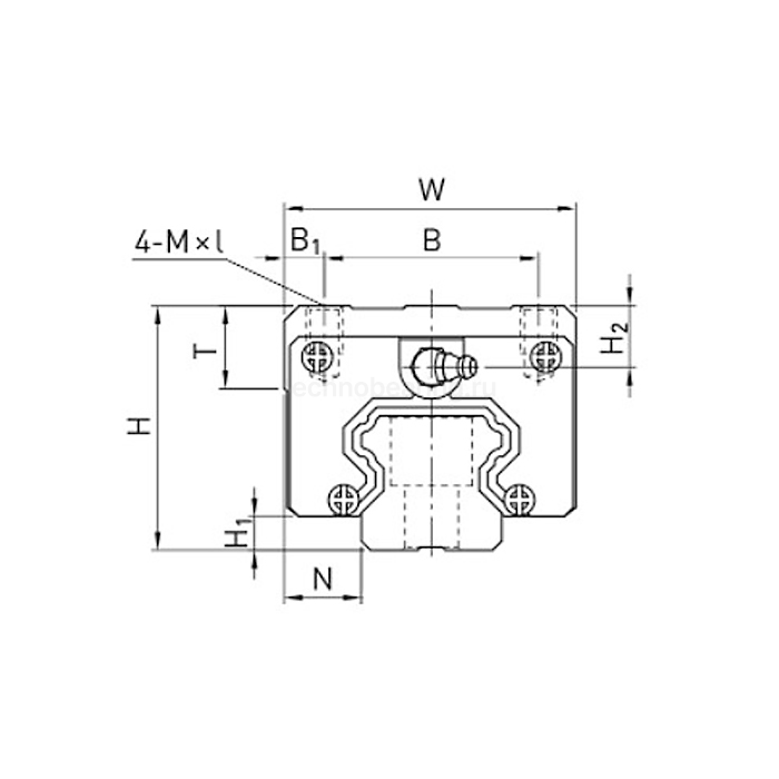Каретка HGH25CAZAHZZ (HCH25CAZAHZZ) TECHNIX