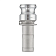 Камлок алюминиевый тип E, ниппель с хвостовиком 2 1/2", TL250EAL TITAN LOCK