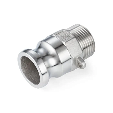 Камлок нержавеющий тип F ниппель, наруж. резьба BSP 2 1/2", AISI316, TL250FSS316 TITAN LOCK