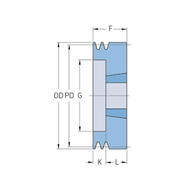 Шкив клиновой под втулку тапербуш SPZ50-01 (PHP 1SPZ50TB) SKF