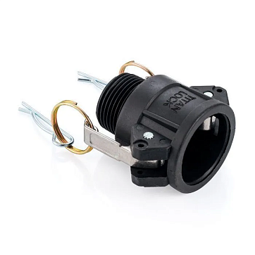 Камлок полипропиленовый тип B розетка, наруж. резьба BSP 1 1/4", TL125BPP TITAN LOCK