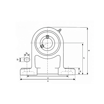Подшипниковый узел UCPH205 ISKRA