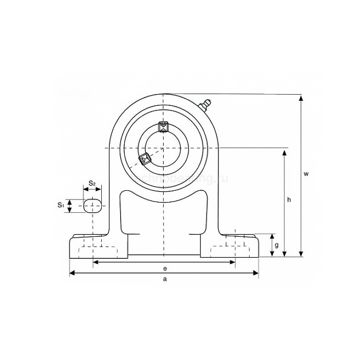 Подшипниковый узел UCPH206 ISKRA