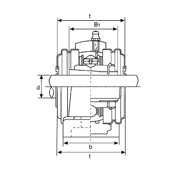 Подшипниковый узел UKP207 FKD